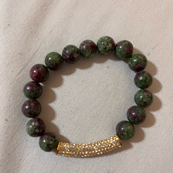 5pcs Boho Beaded Crystal Bracelet Set, Stackable Multi-Layer Handmade Stretch - Picture 8 of 11